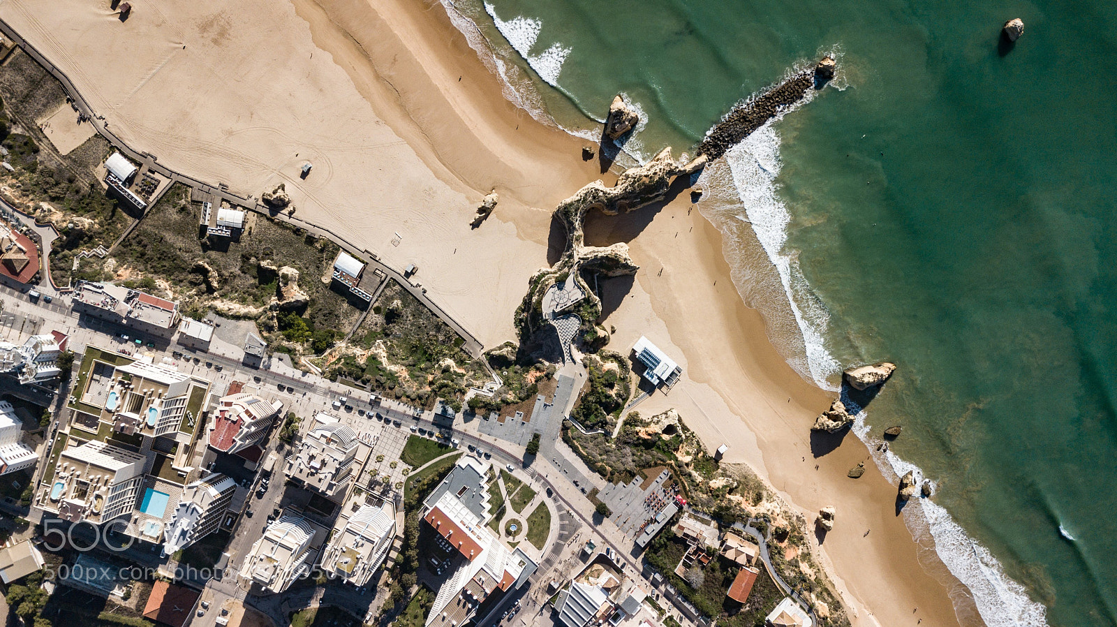 DJI FC220 sample photo. Portimao beach photography