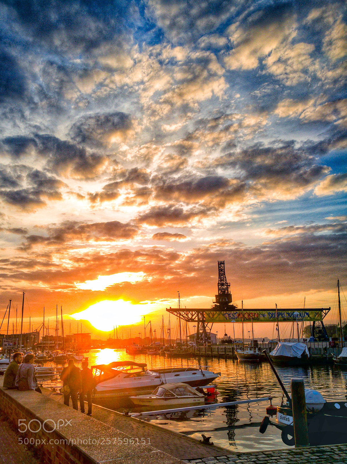 HUAWEI P9 sample photo. Sonnenuntergang in rostock photography