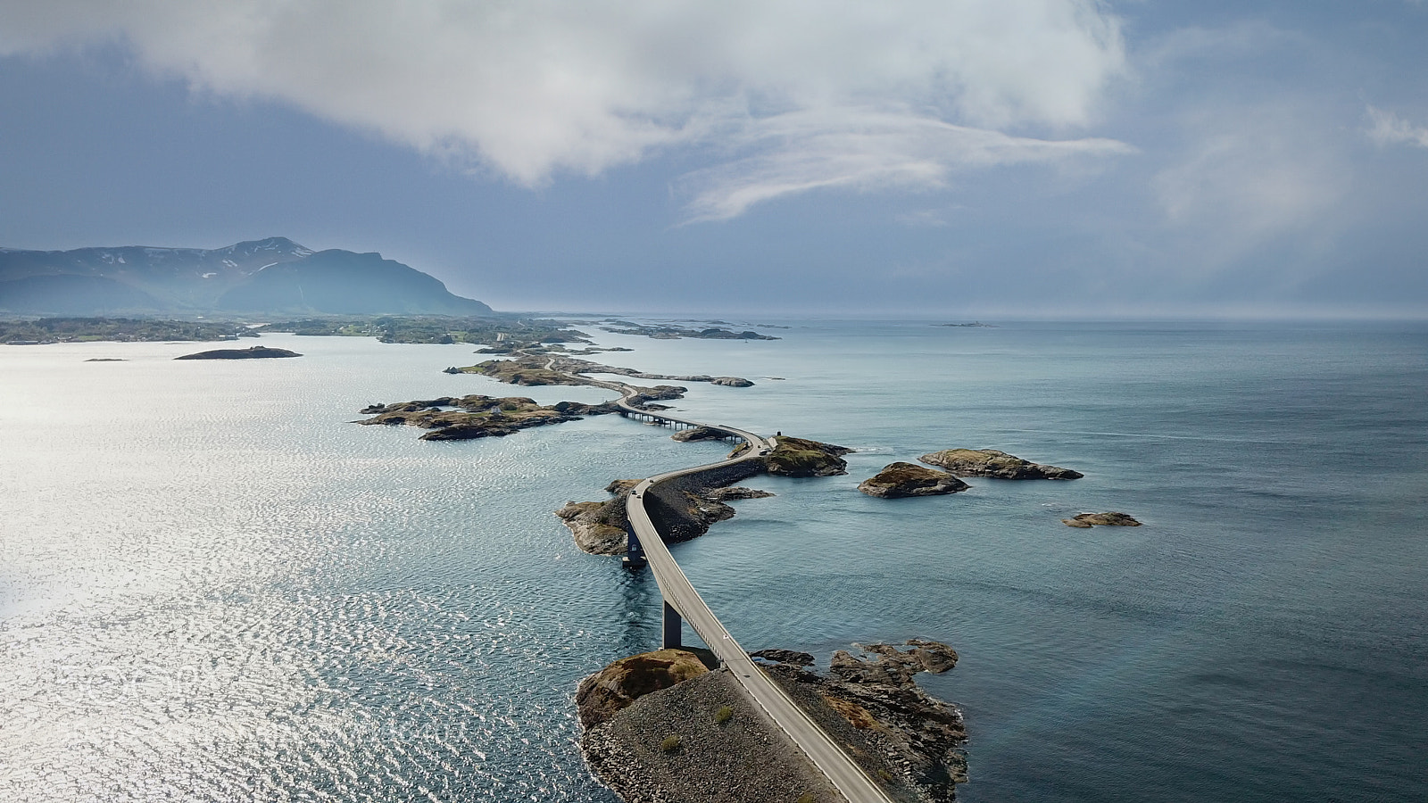 DJI FC220 sample photo. Atlantic ocean road photography