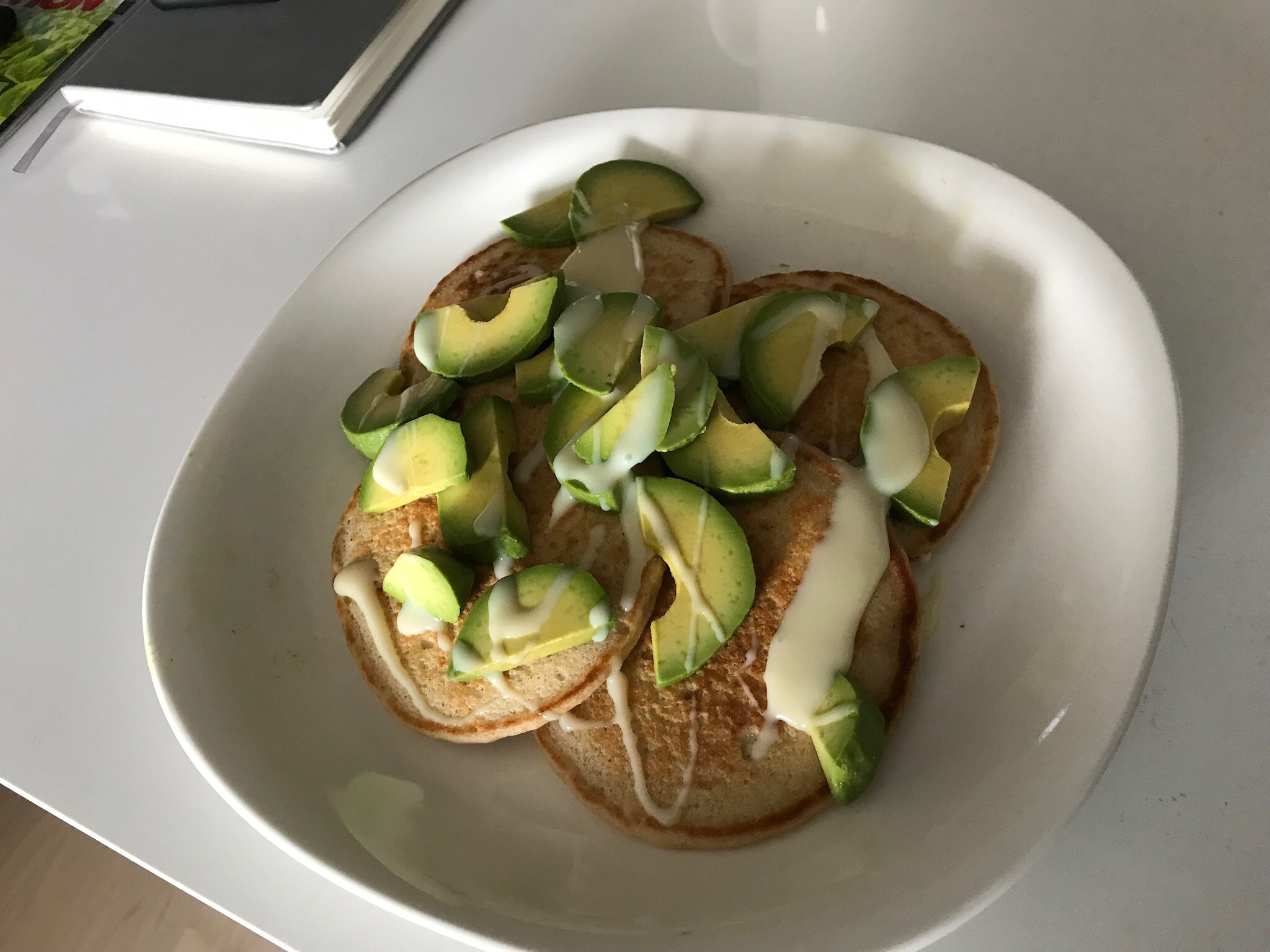 Apple iPad Pro (12.9-inch) (2nd generation) sample photo. Avocado and condensed milk photography