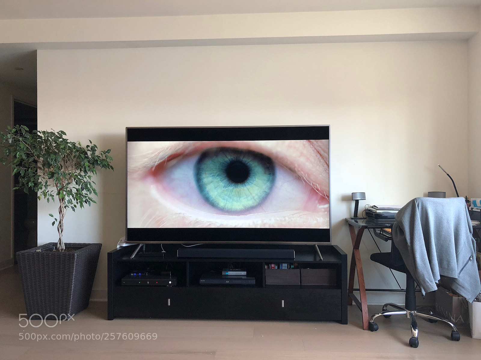 Apple iPhone X sample photo. My new tv photography