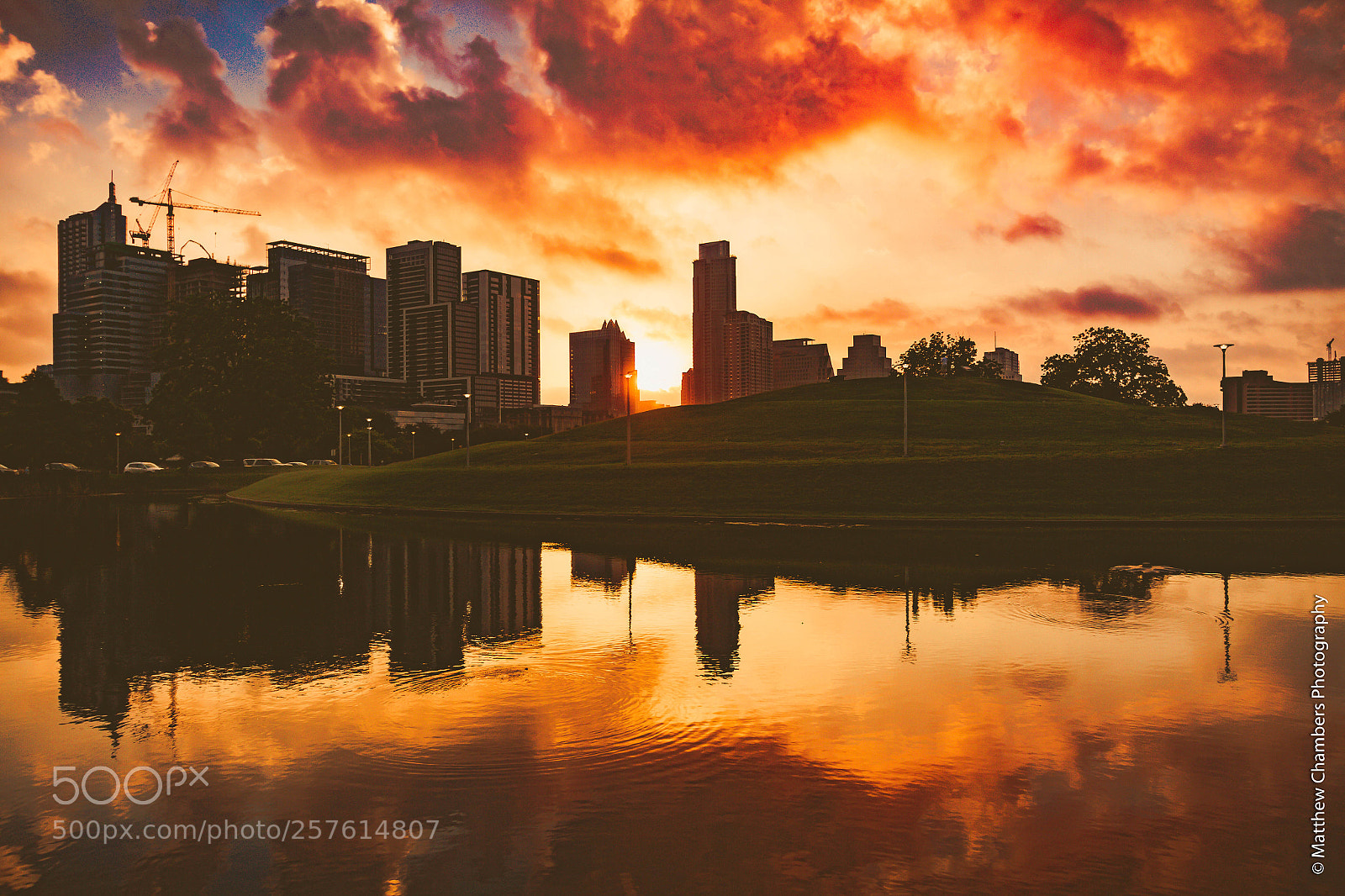 Canon EOS 7D sample photo. Sunrise over austin orange photography
