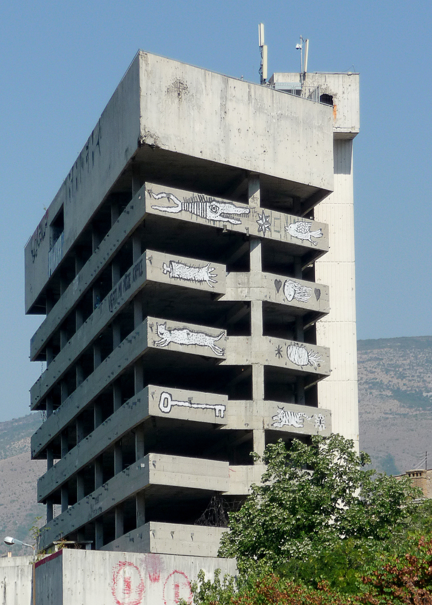 Panasonic Lumix DMC-TZ4 sample photo. Mostar snipers nest o photography