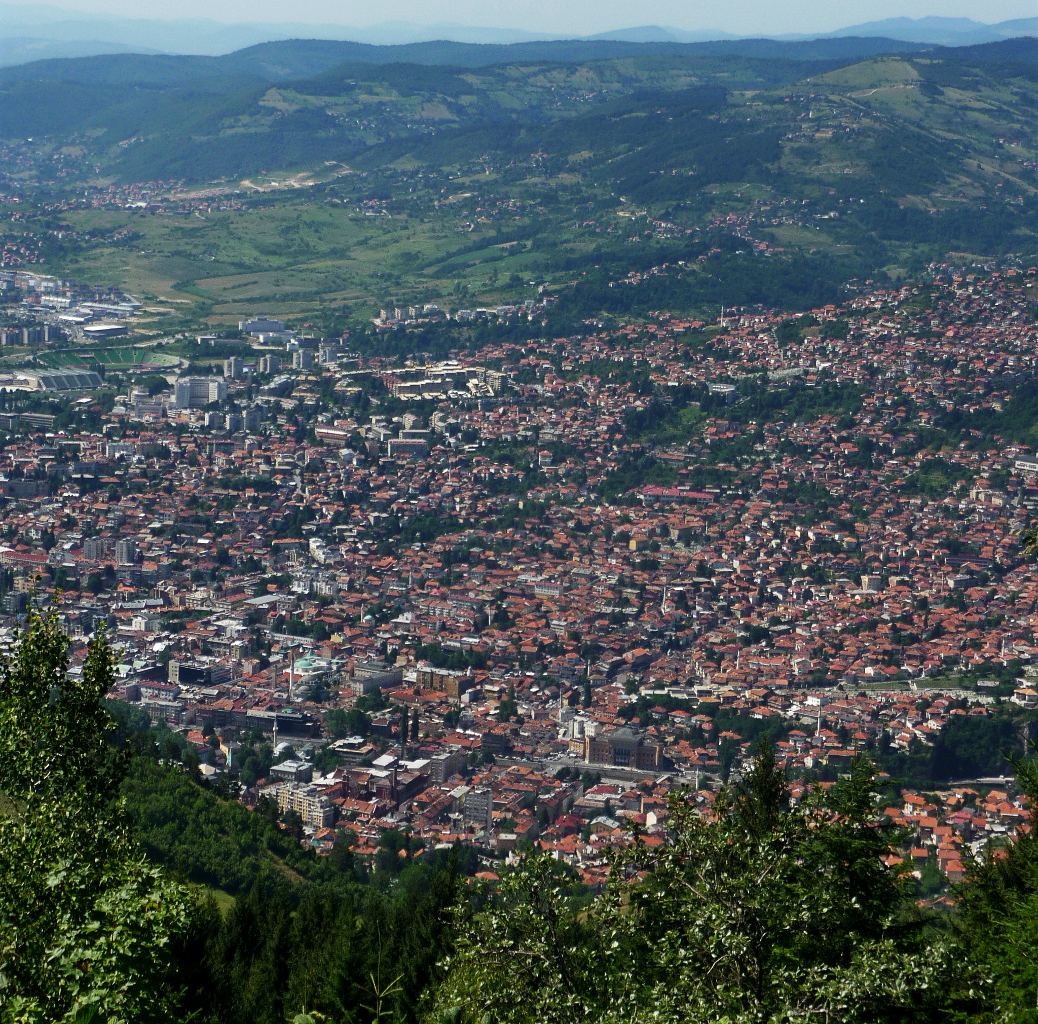 Panasonic Lumix DMC-TZ4 sample photo. Sarajevo from position o photography