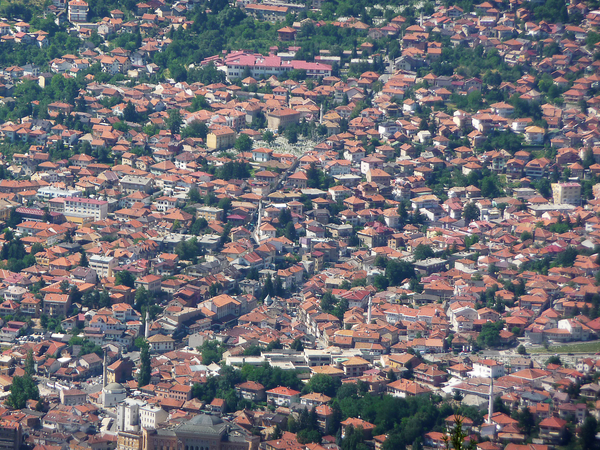 Panasonic Lumix DMC-TZ4 sample photo. Sarajevo from the bobsleigh o photography