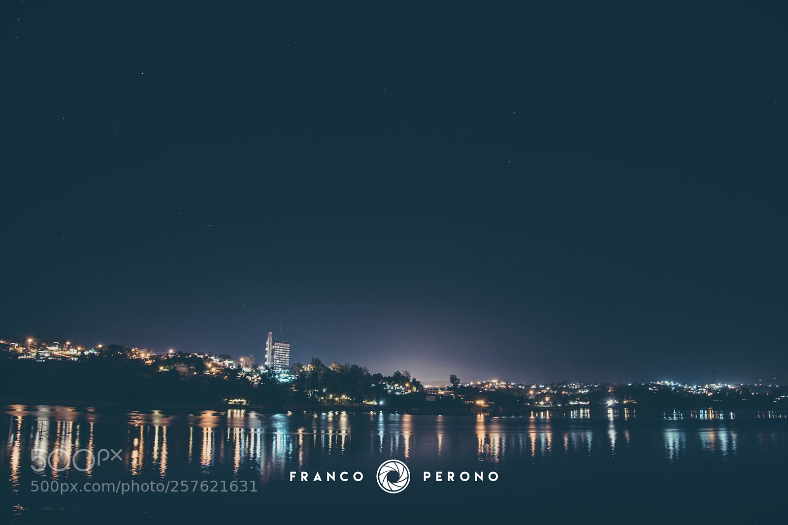 Nikon D7100 sample photo. Carlos paz lake night photography