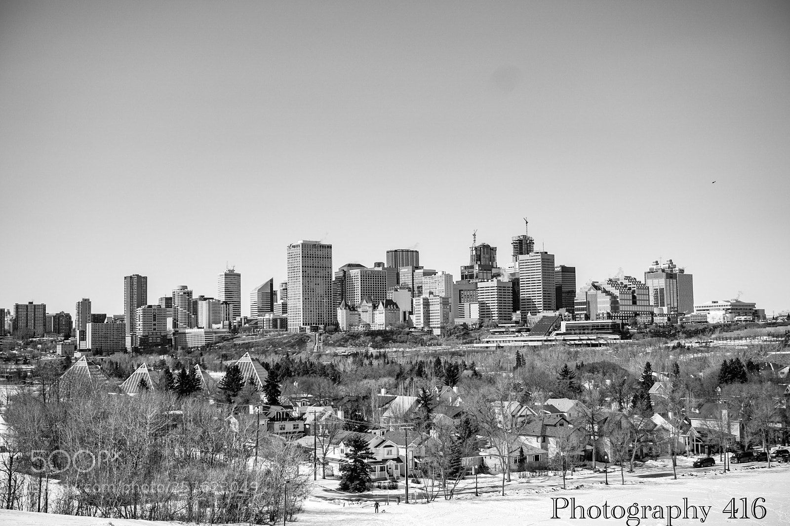 Sony a6000 sample photo. Edmonton skyline photography