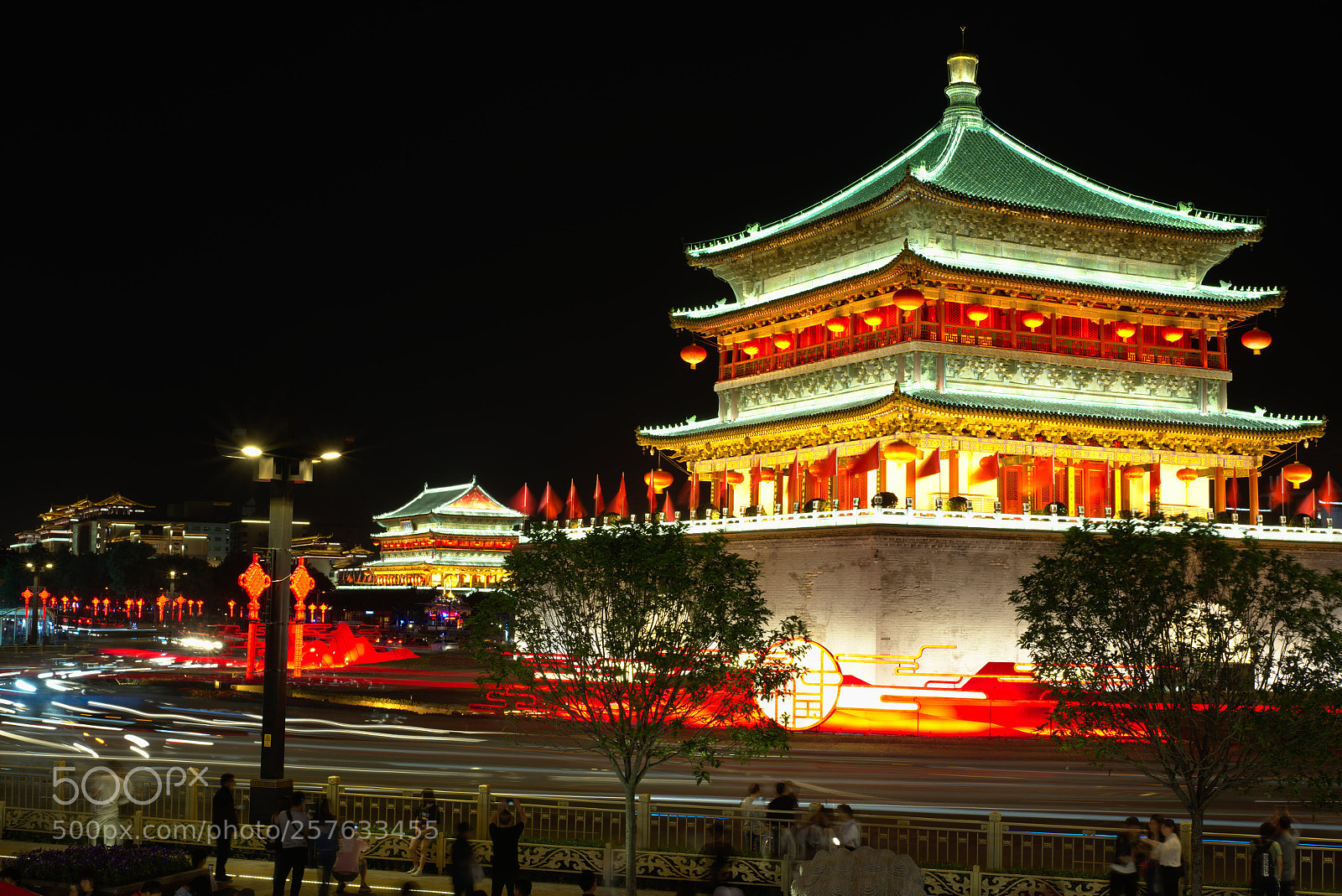 Nikon D810 sample photo. Drum tower, xi'an, china. photography