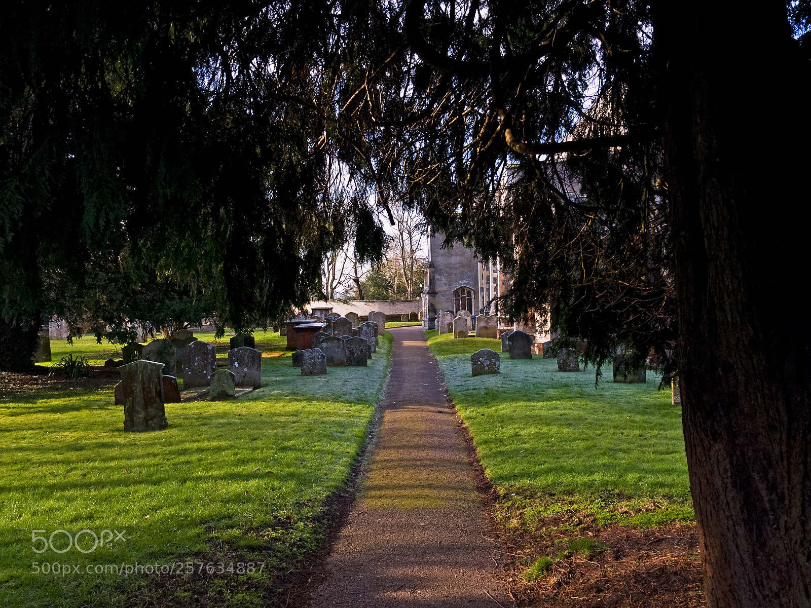 Olympus E-510 (EVOLT E-510) sample photo. Church path photography