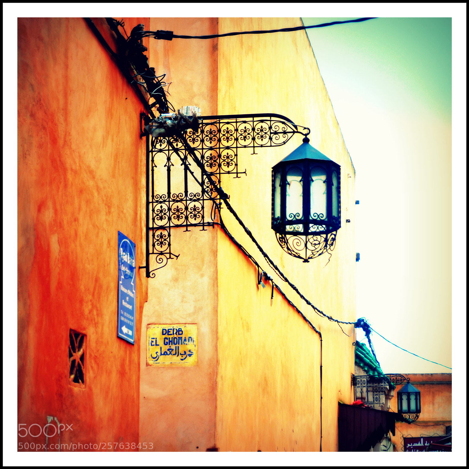 Nikon D7000 sample photo. Street lamp. meknes, morroco. photography