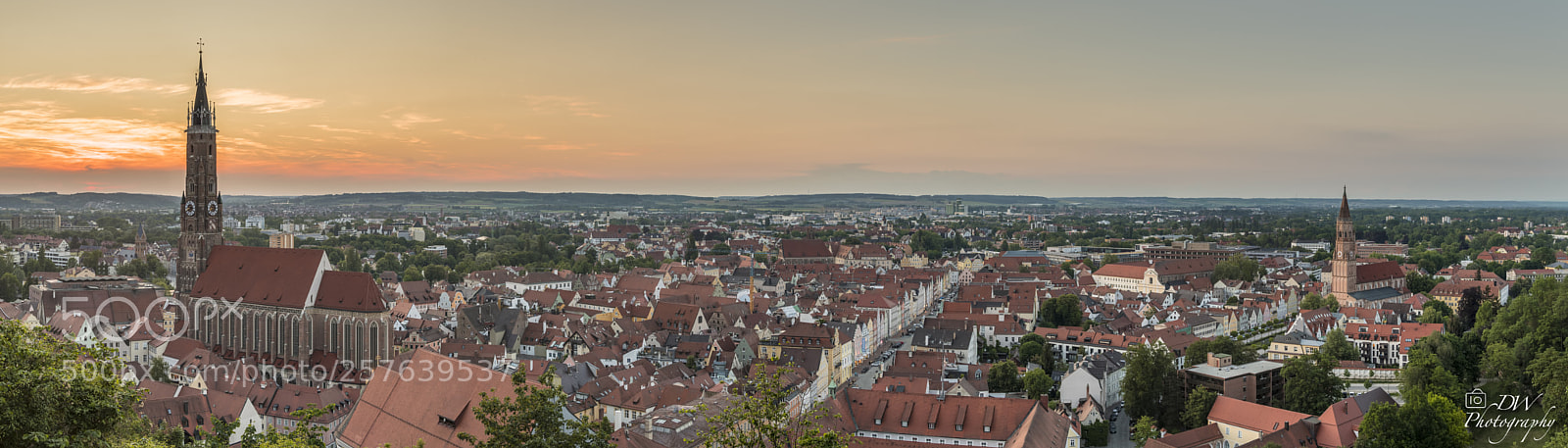 Nikon D500 sample photo. Landshut at sunset photography