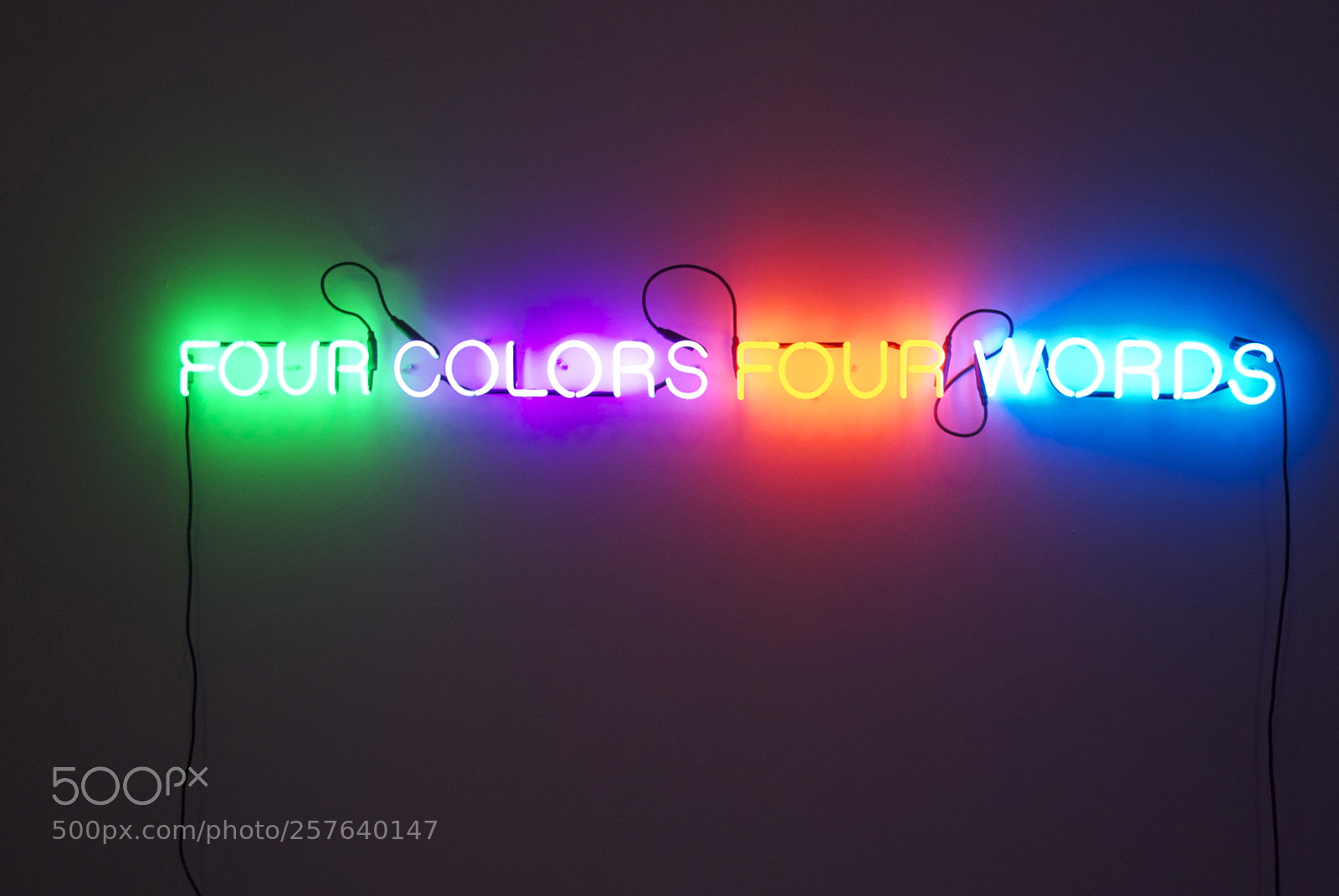 Nikon D3000 sample photo. Hirshhorn neon photography