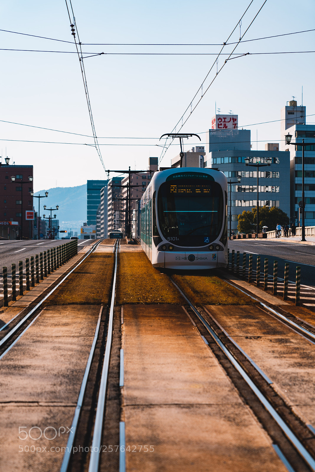 Sony a7R III sample photo. Hiroshima tram photography