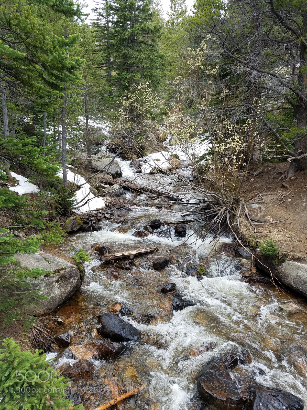 Samsung Galaxy S7 sample photo. Snow melt waterfall photography