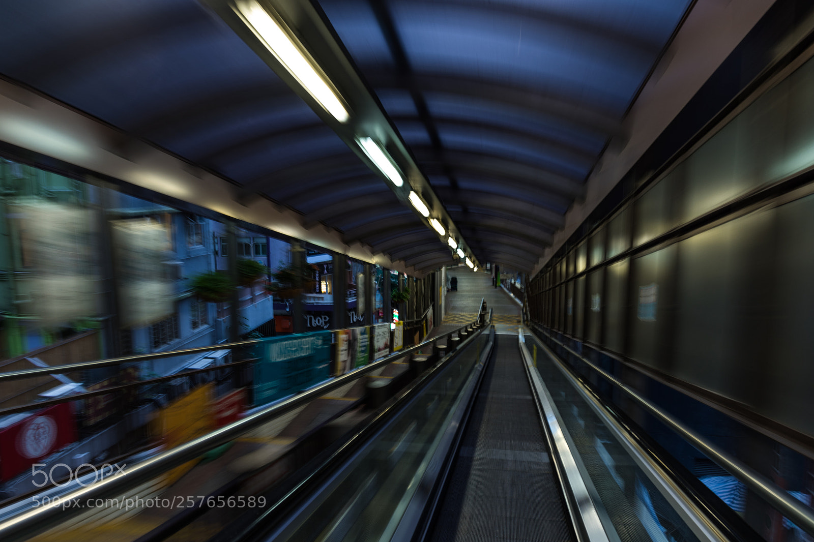 Canon EOS 6D Mark II sample photo. Central-mid-levels escalator on early photography