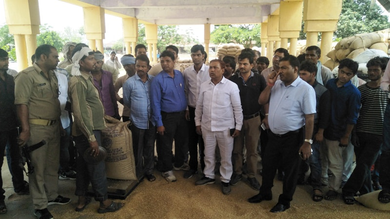 OPPO CPH1701 sample photo. Sdm with mla inspected wheat procurement centers photography