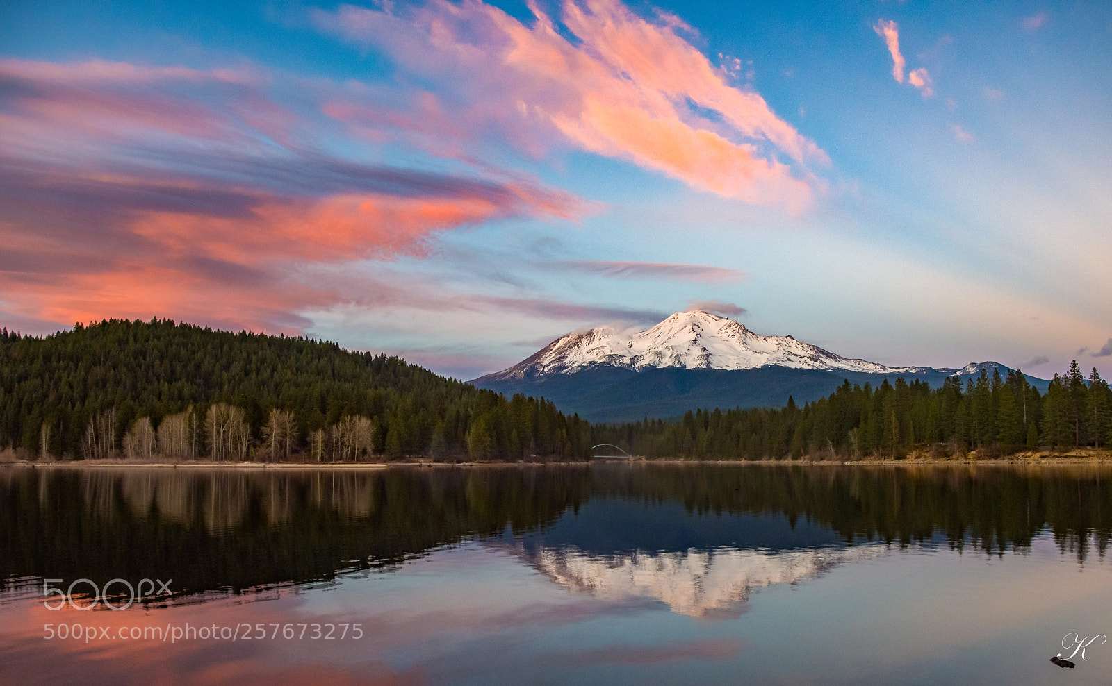 Nikon D7200 sample photo. Mt. shastha from lake photography