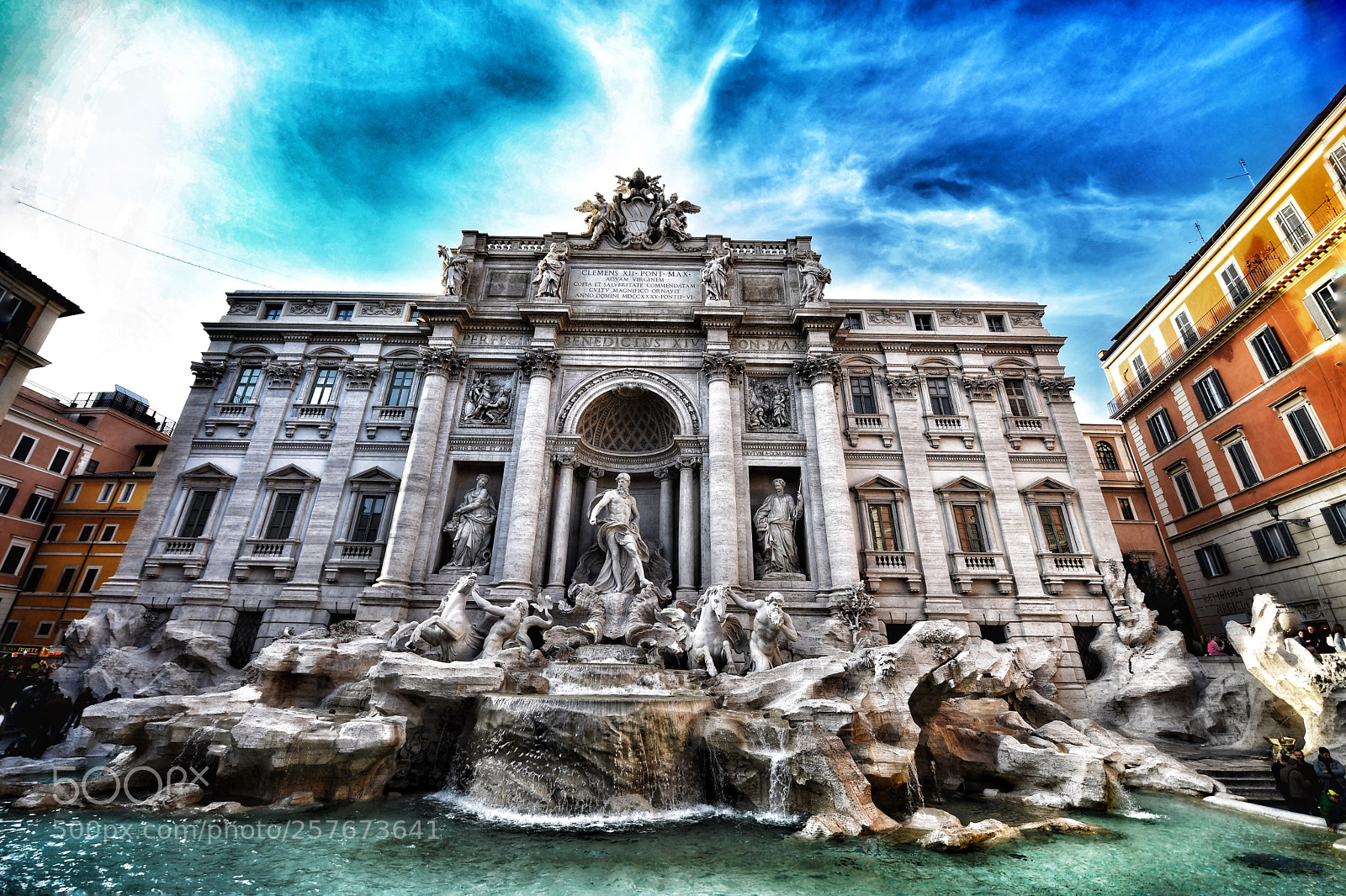 Nikon D850 sample photo. Trevi fountain photography