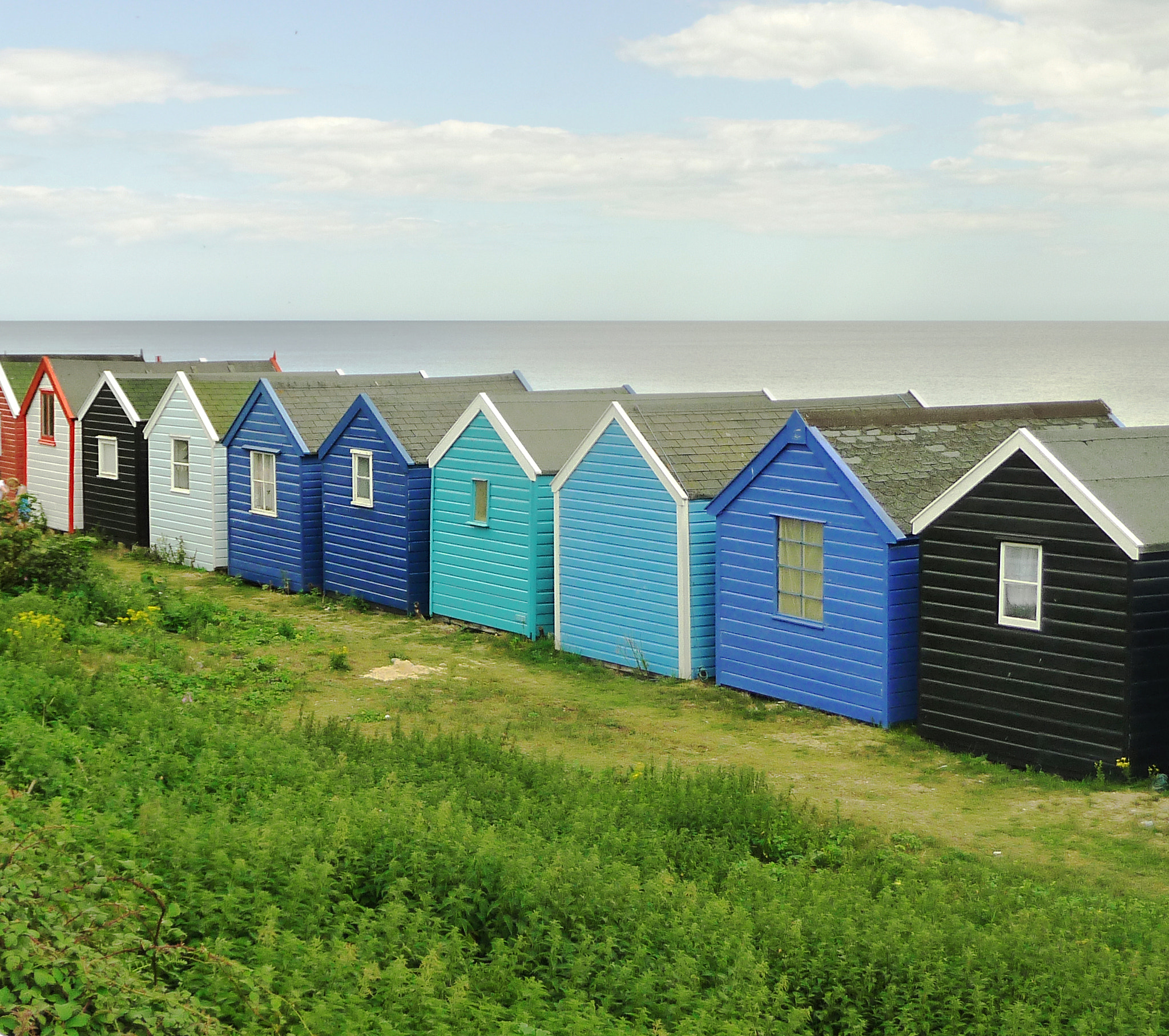 Panasonic Lumix DMC-TZ4 sample photo. Beach huts o photography