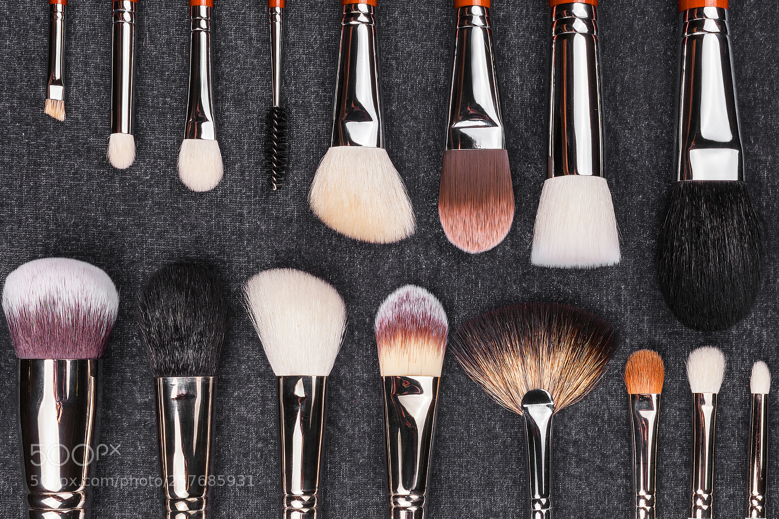 Canon EOS 5D Mark II sample photo. Diversity of makeup brushes photography