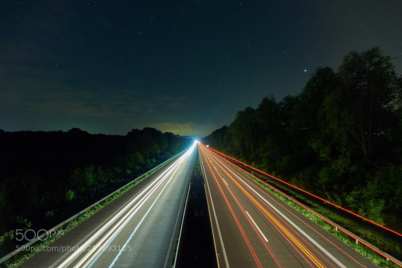Nikon D750 sample photo. Highway at night photography