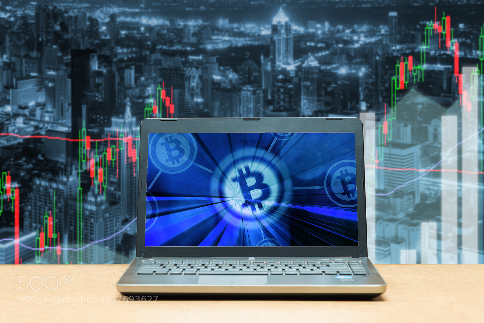 Nikon D800 sample photo. Bitcoin trading exchange stock photography