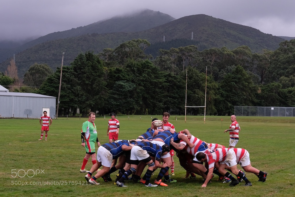 Fujifilm X-T2 sample photo. Rural rugby photography