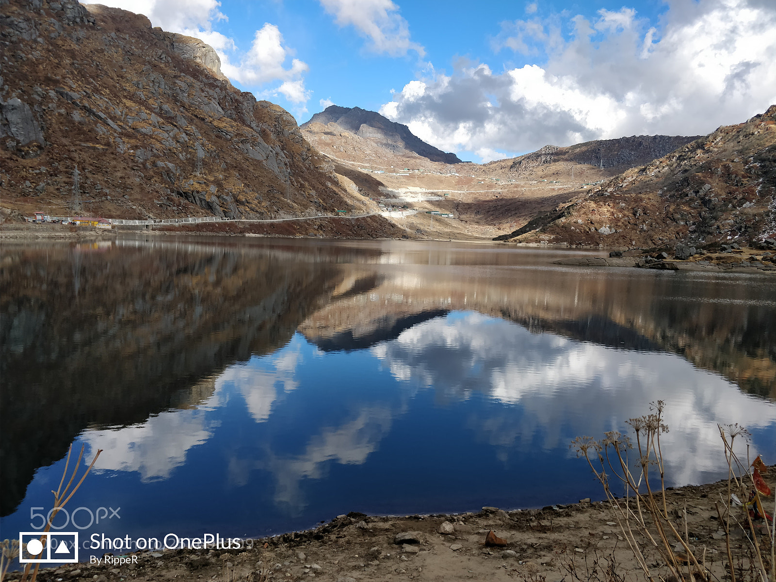 OnePlus 5 sample photo. Frozen lake view photography