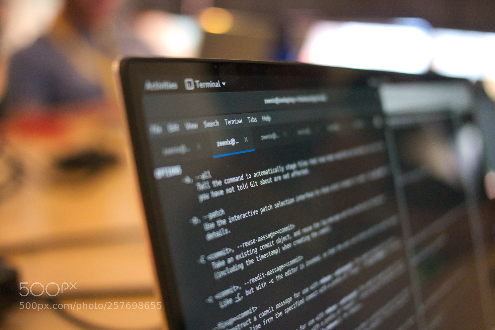 Panasonic Lumix DMC-G6 sample photo. Gnome terminal closeup photography