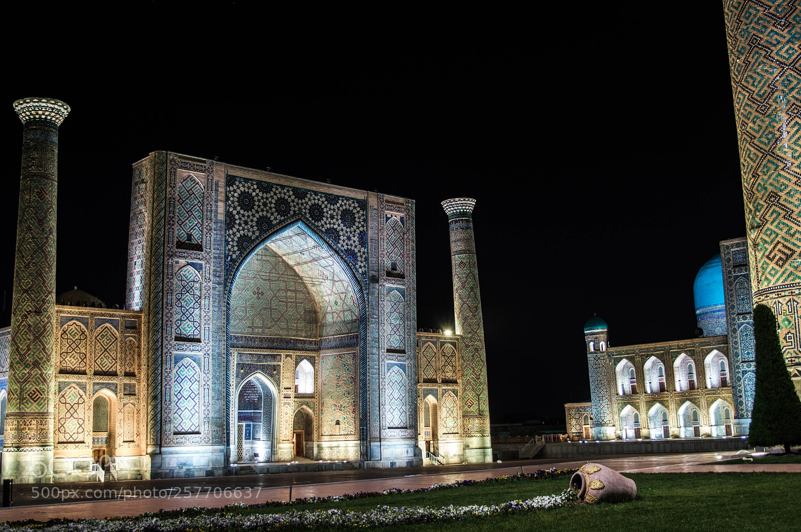 Nikon D3200 sample photo. Registan at night. photography