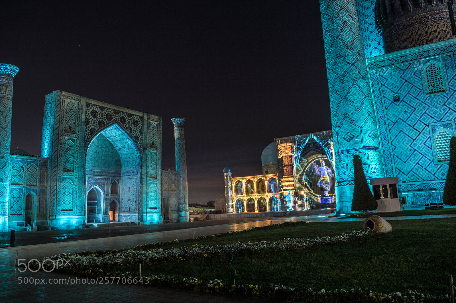 Nikon D3200 sample photo. Registan at night. photography