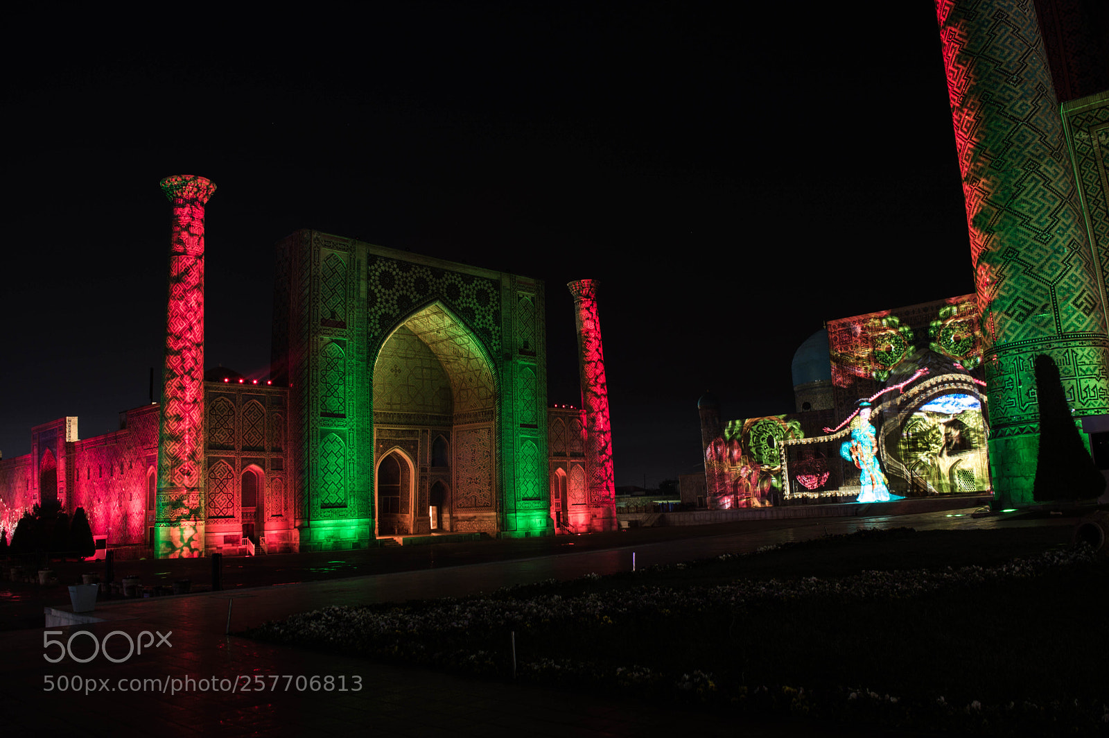 Nikon D3200 sample photo. Registan at night. photography