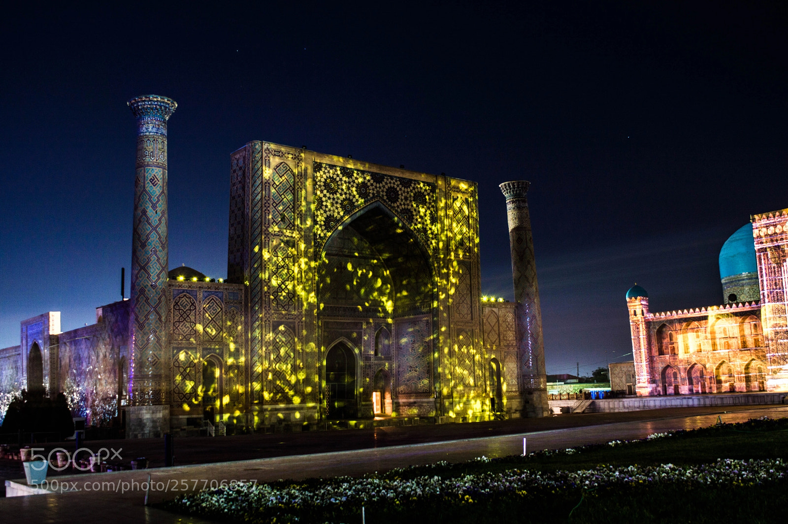 Nikon D3200 sample photo. Registan at night. photography
