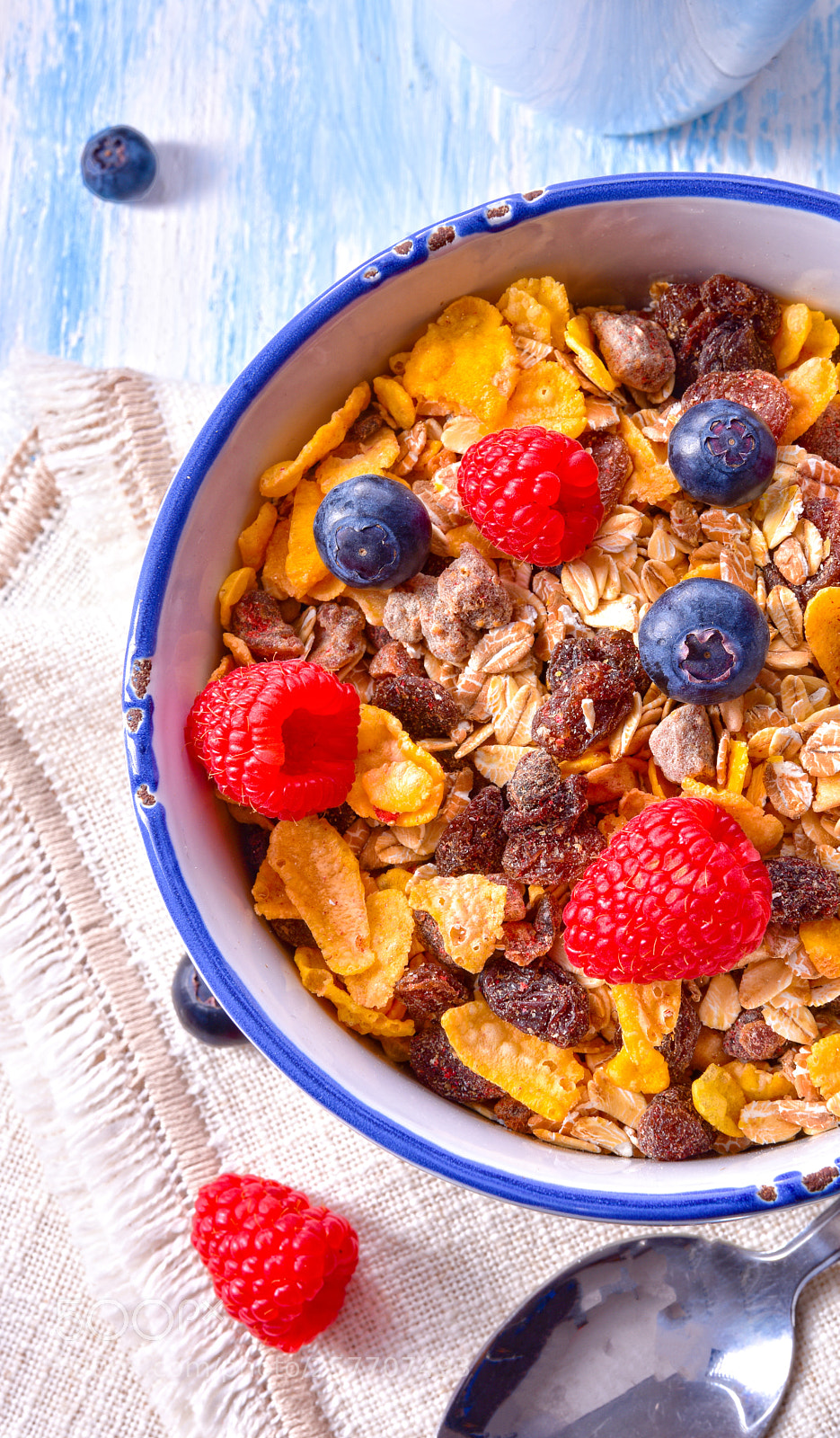 Nikon D810 sample photo. Muesli breakfast menu with photography