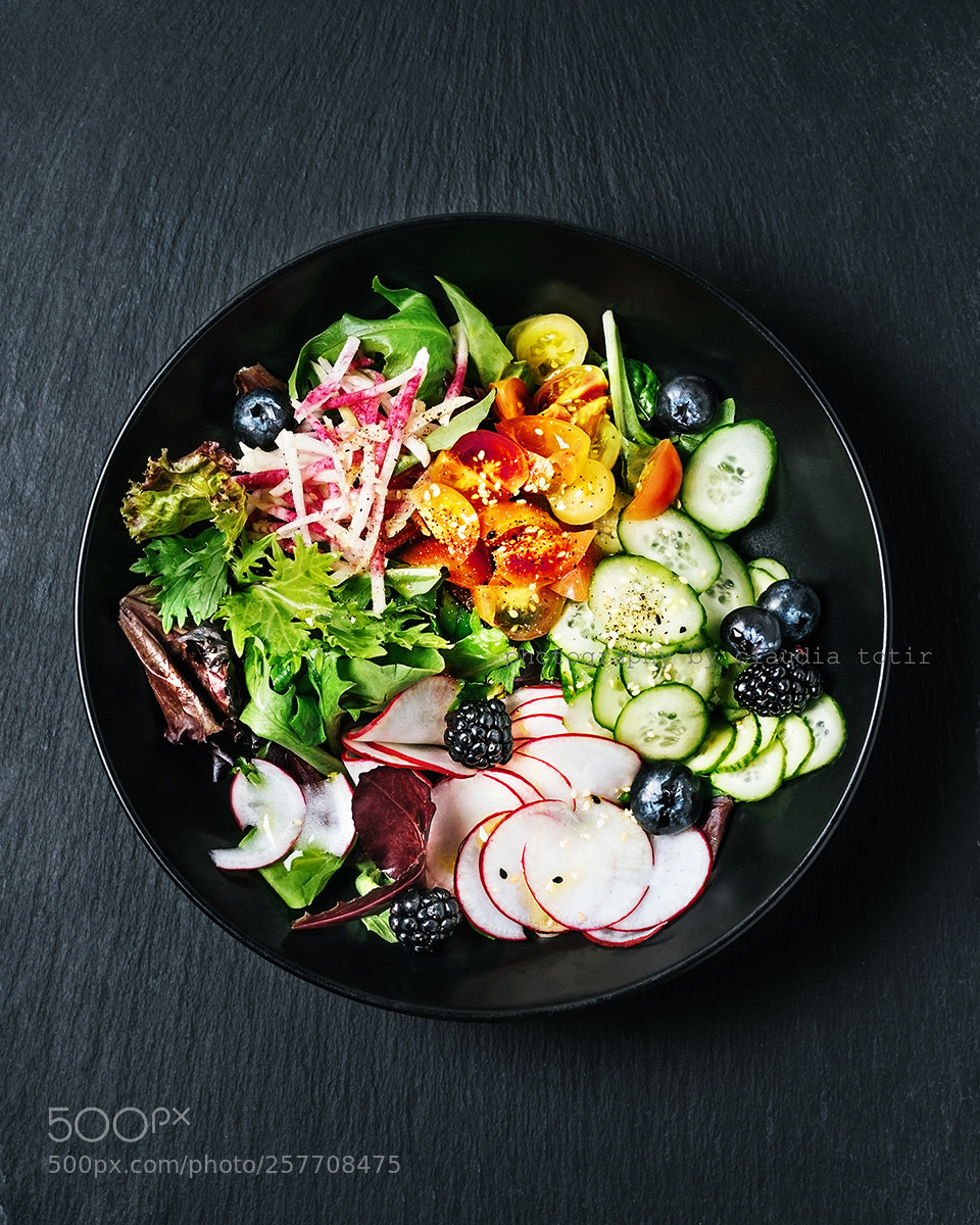 Sony a7R sample photo. Fresh salad photography