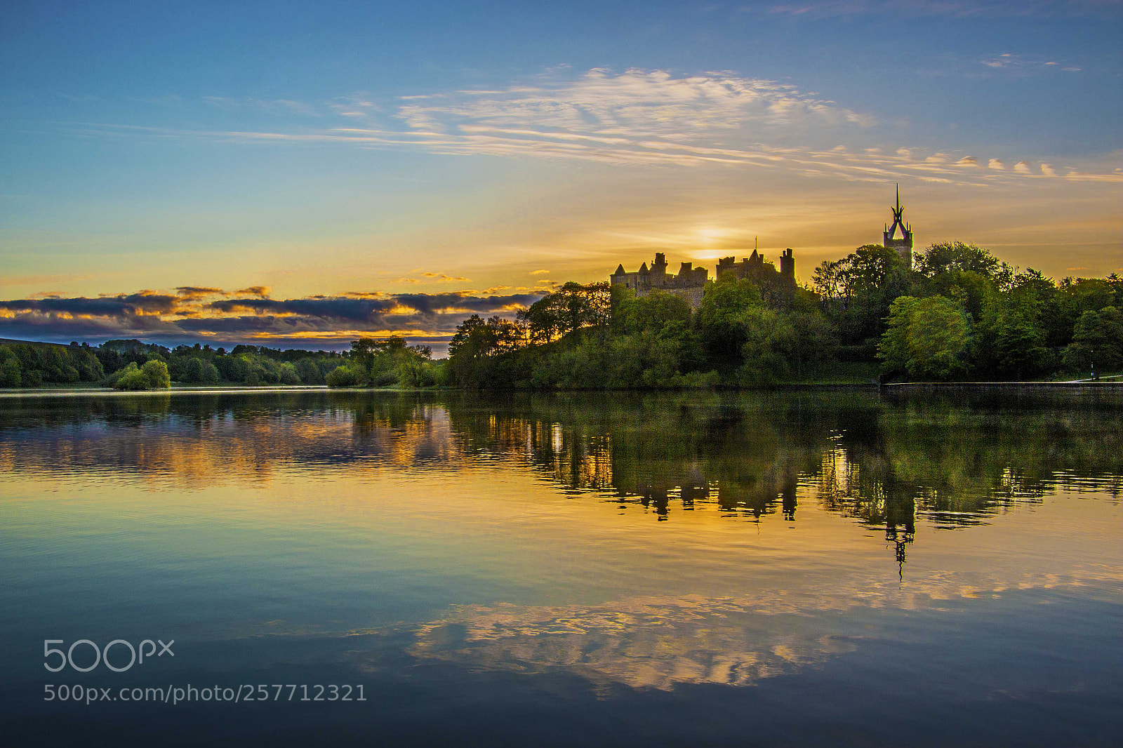 Canon EOS 70D sample photo. Sunrise over linlithgow palace photography