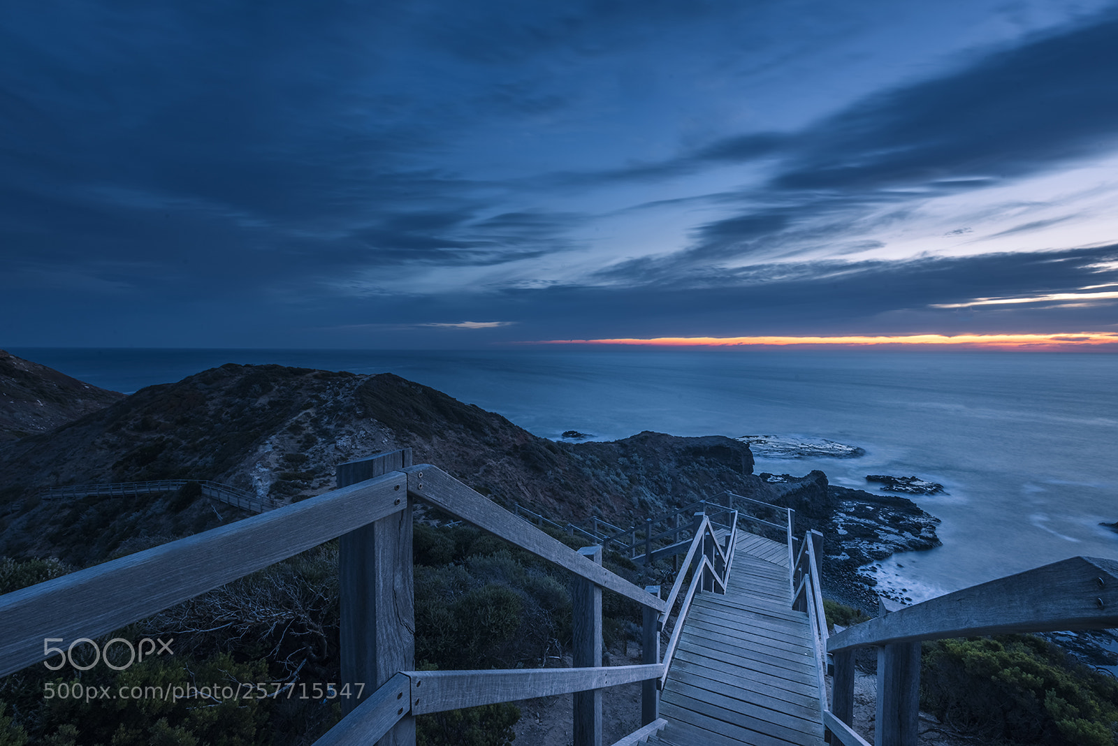 Nikon D810 sample photo. Cape schanck in blue photography