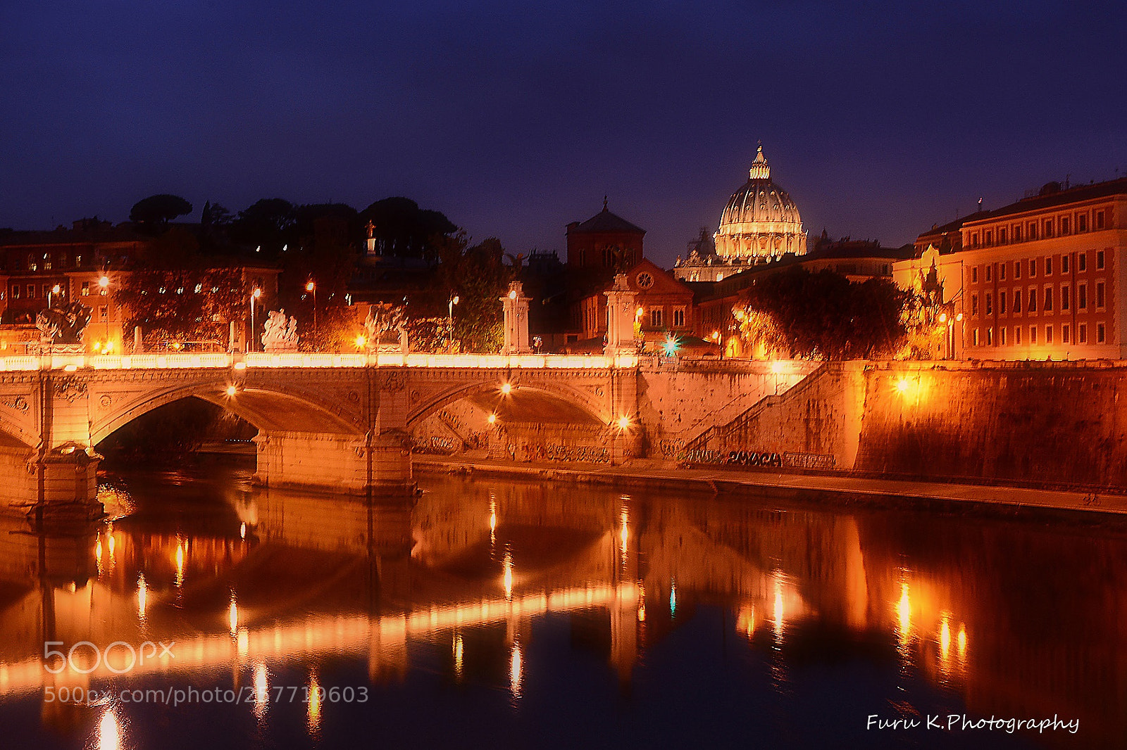 Nikon D7100 sample photo. Night in rome photography
