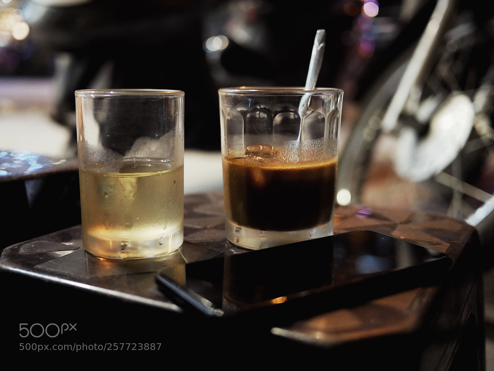 Panasonic Lumix DMC-GX85 (Lumix DMC-GX80 / Lumix DMC-GX7 Mark II) sample photo. Hanoi sidewalk coffee photography
