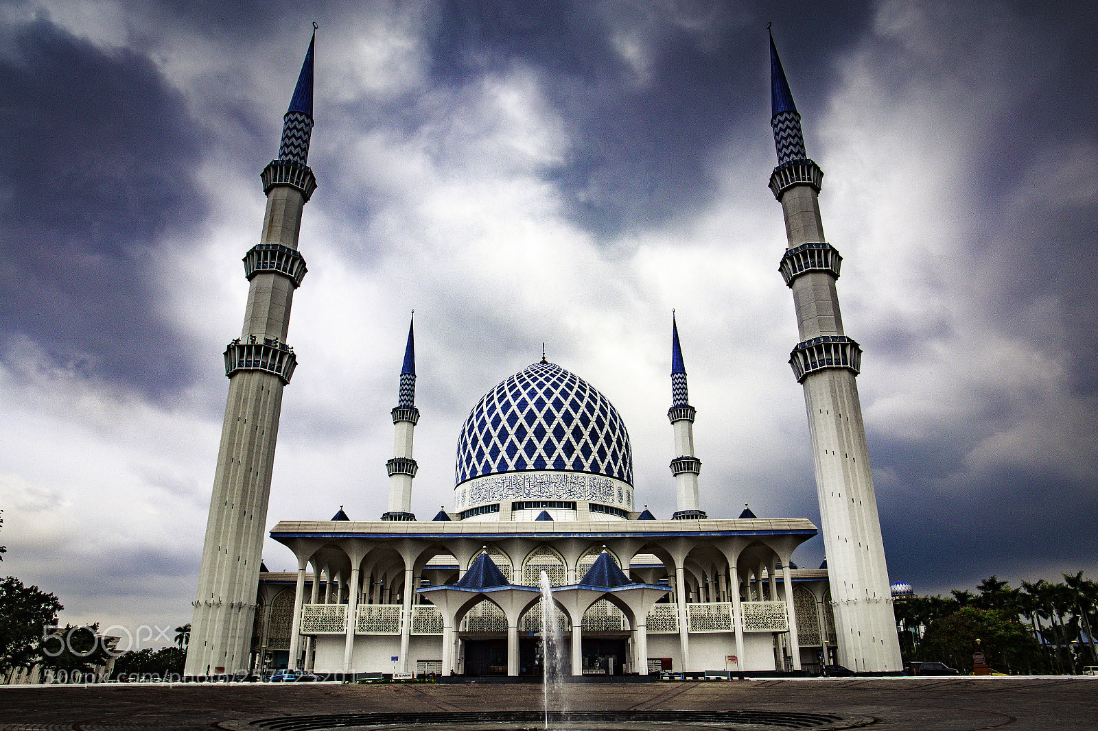 Canon EOS 6D sample photo. Blue mosque malaysia photography