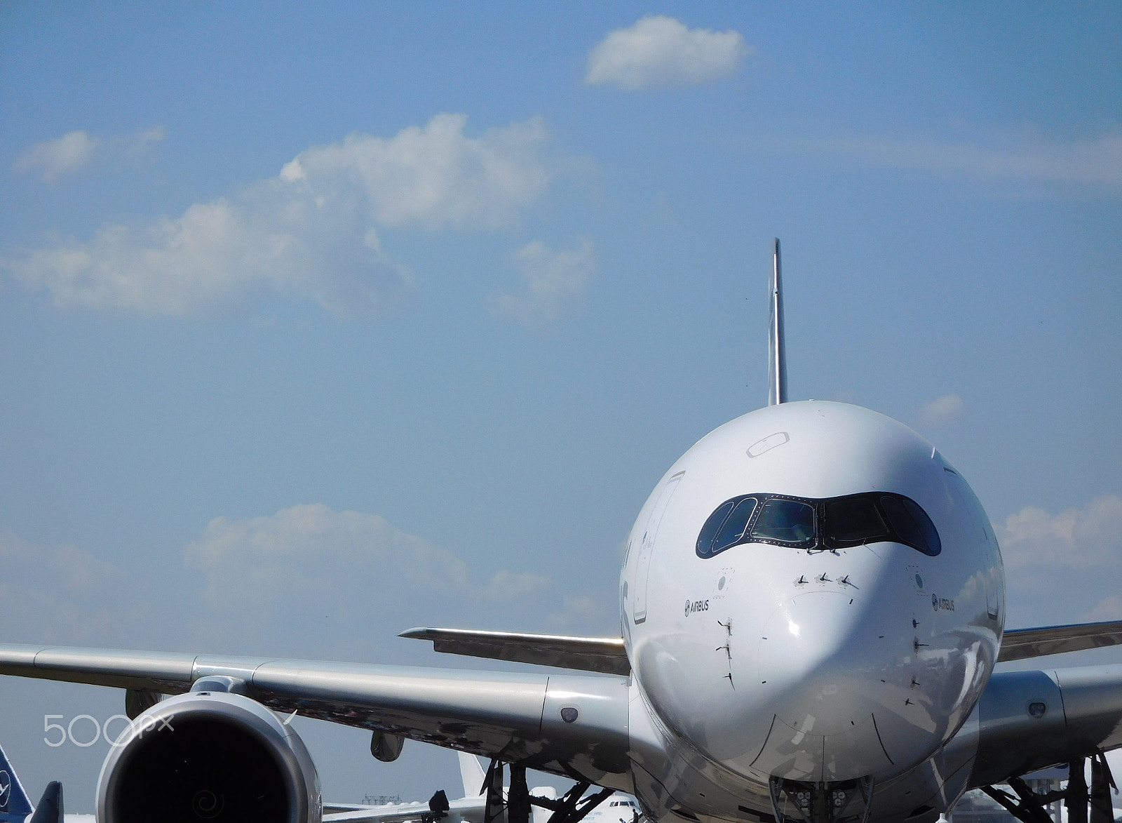 Nikon Coolpix S7000 sample photo. Airbus a350 front view photography
