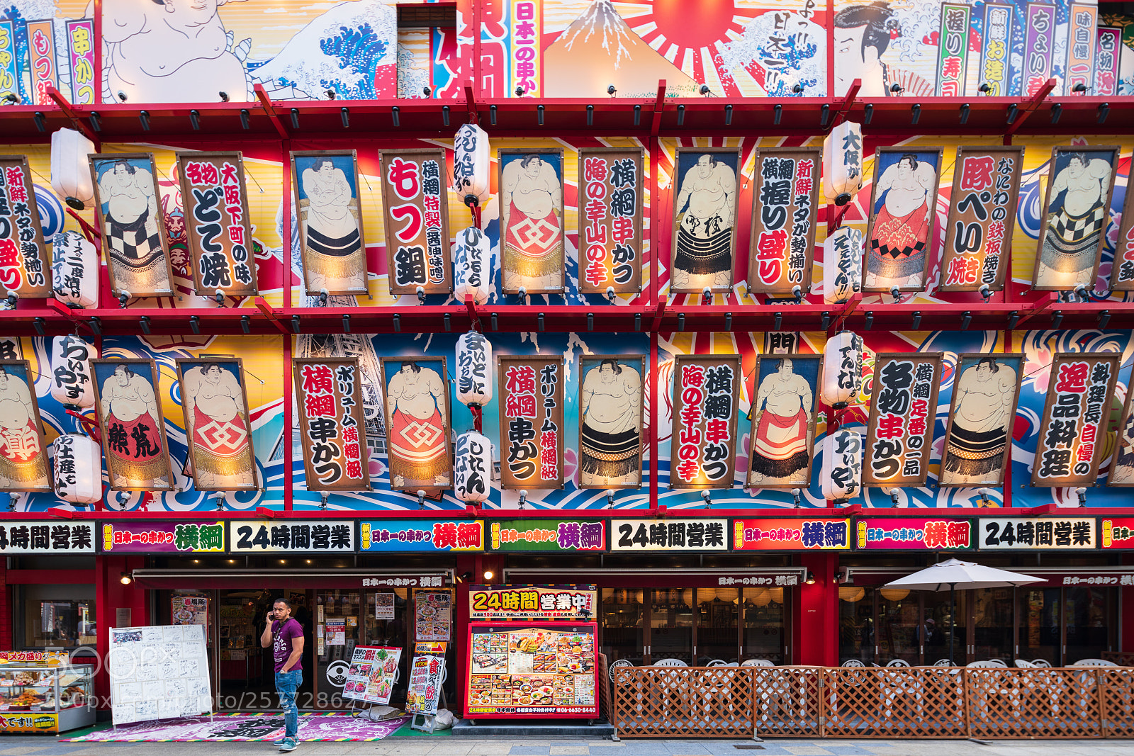 Sony a7R II sample photo. Street in the shinsekai photography