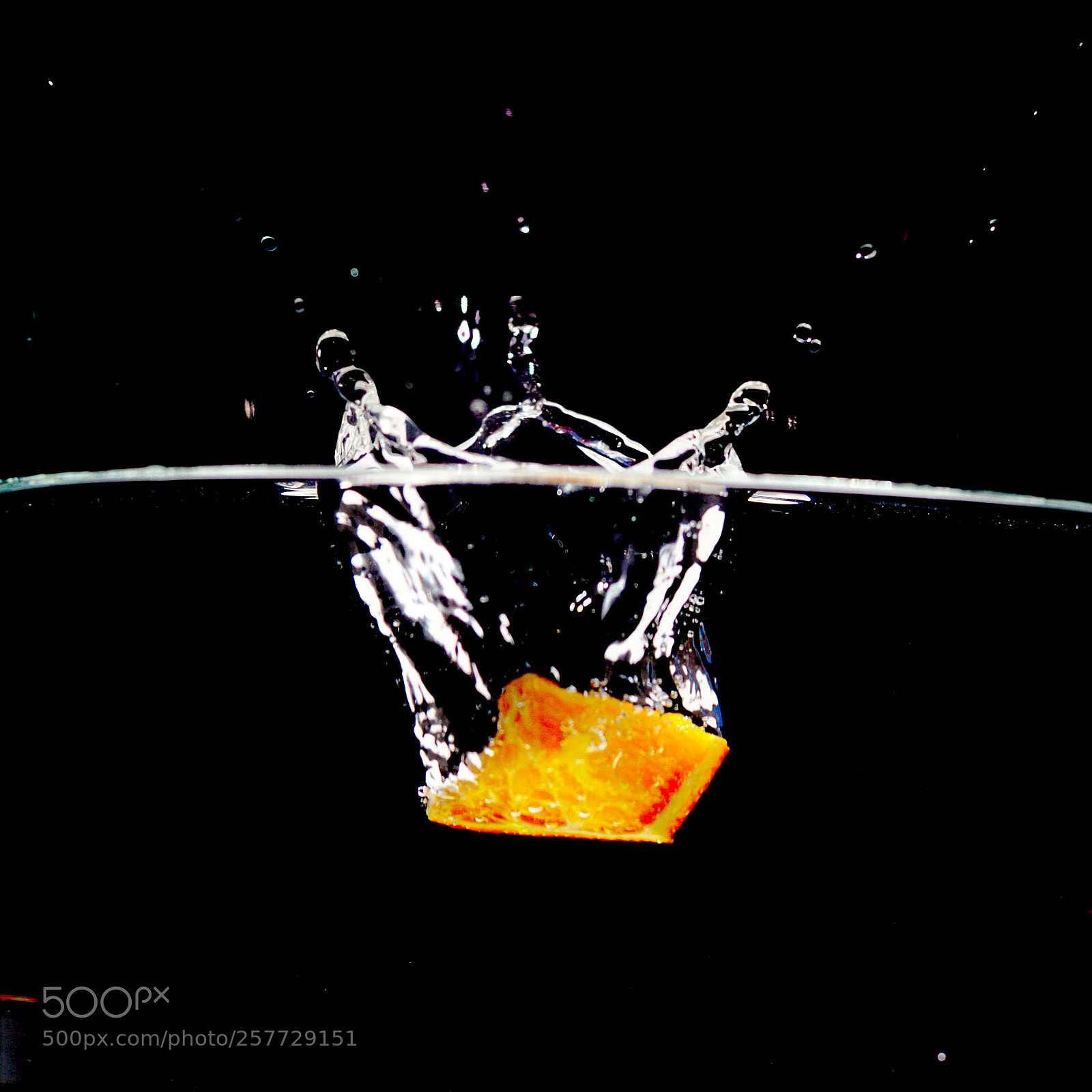 Canon EOS 6D sample photo. Fruit in water (orange) photography