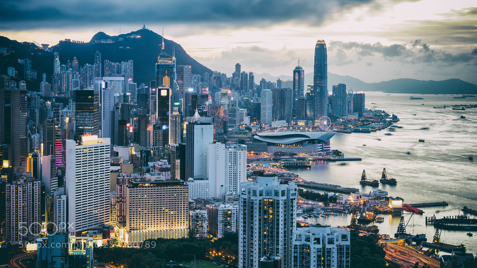 Sony a7 sample photo. Hong kong city skyline photography