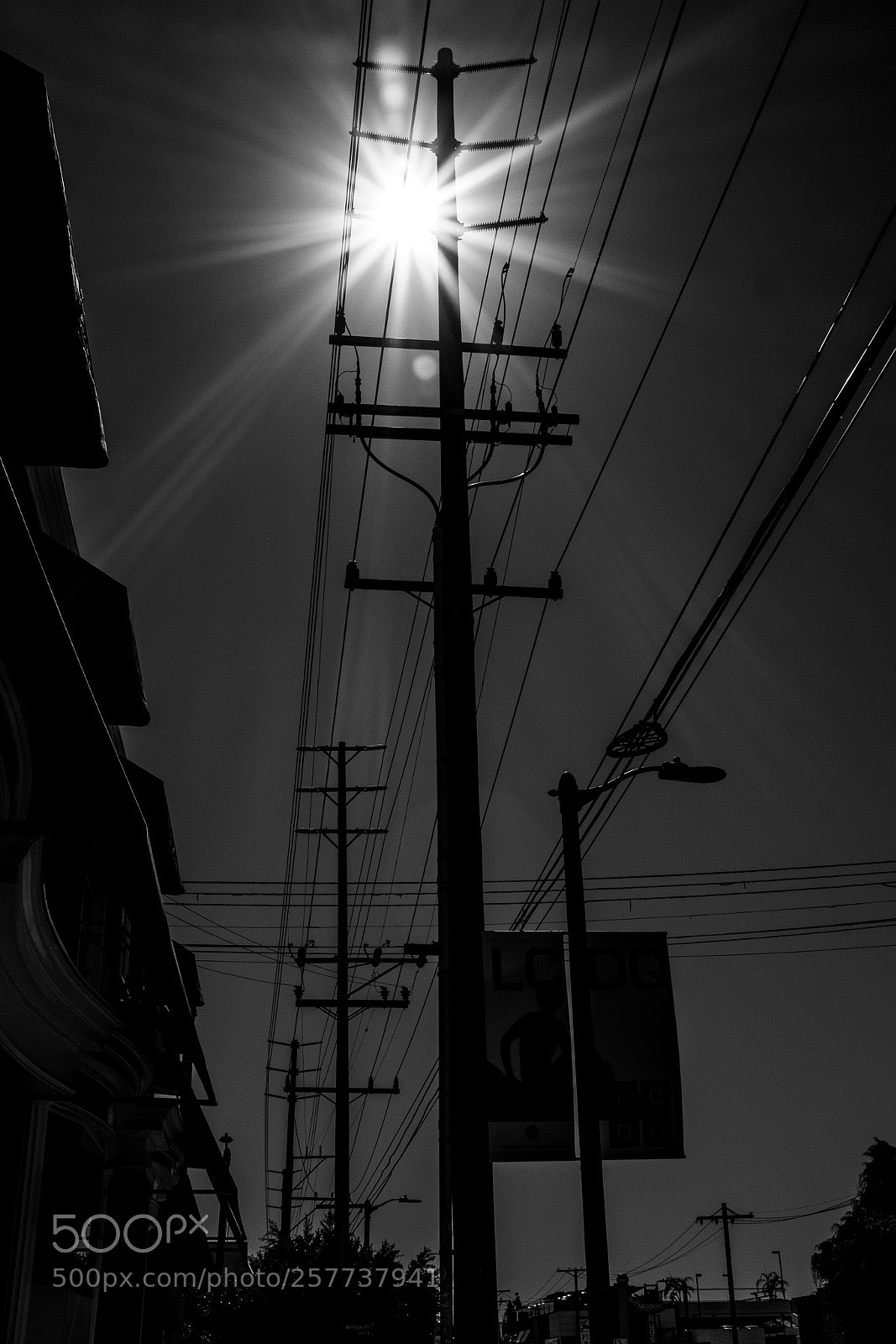 Fujifilm X100T sample photo. Powerlines photography