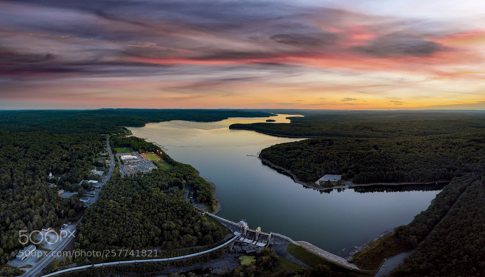 DJI FC220 sample photo. Lake wallenpaupack from the photography