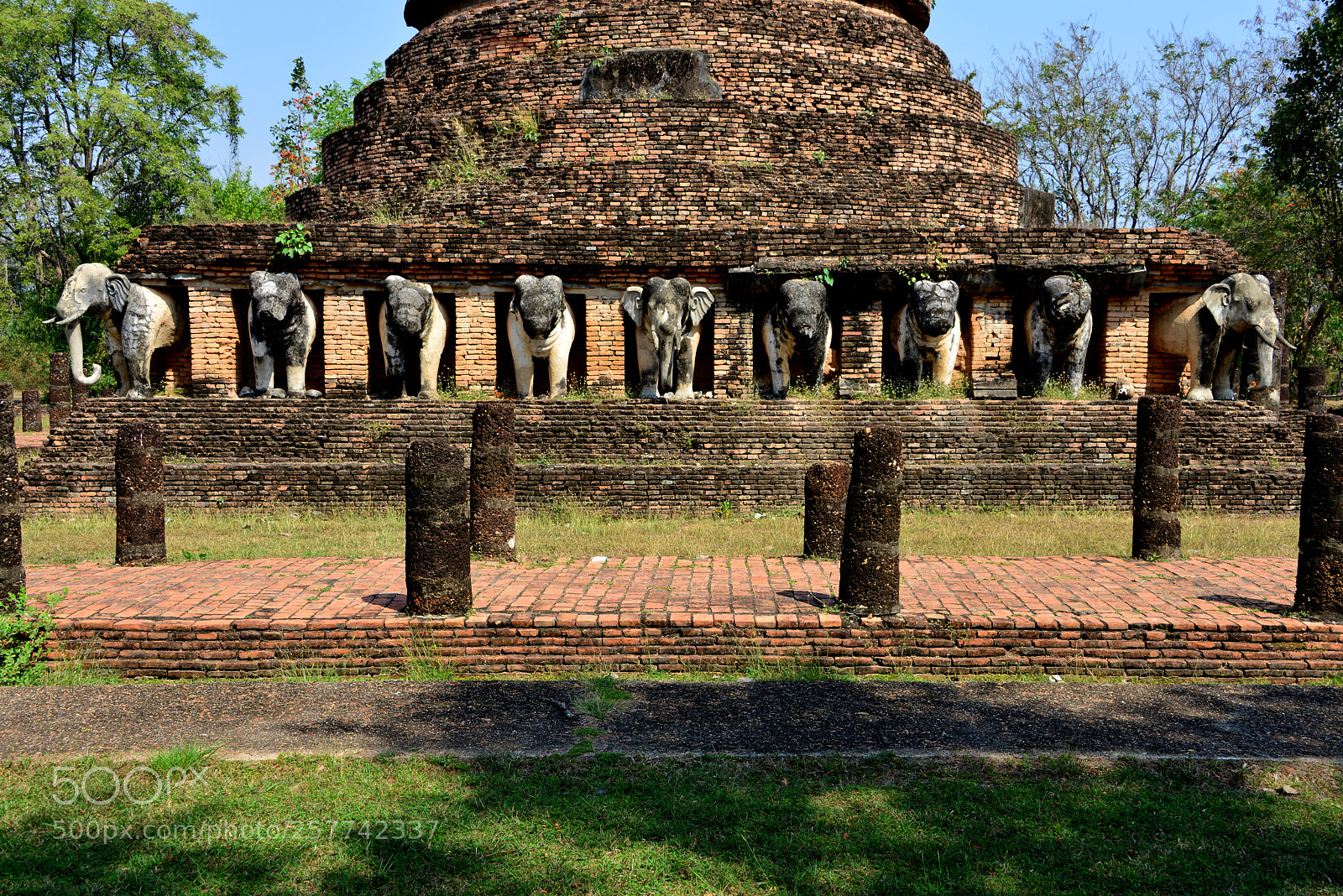 Nikon D800 sample photo. Wat chang lom in photography