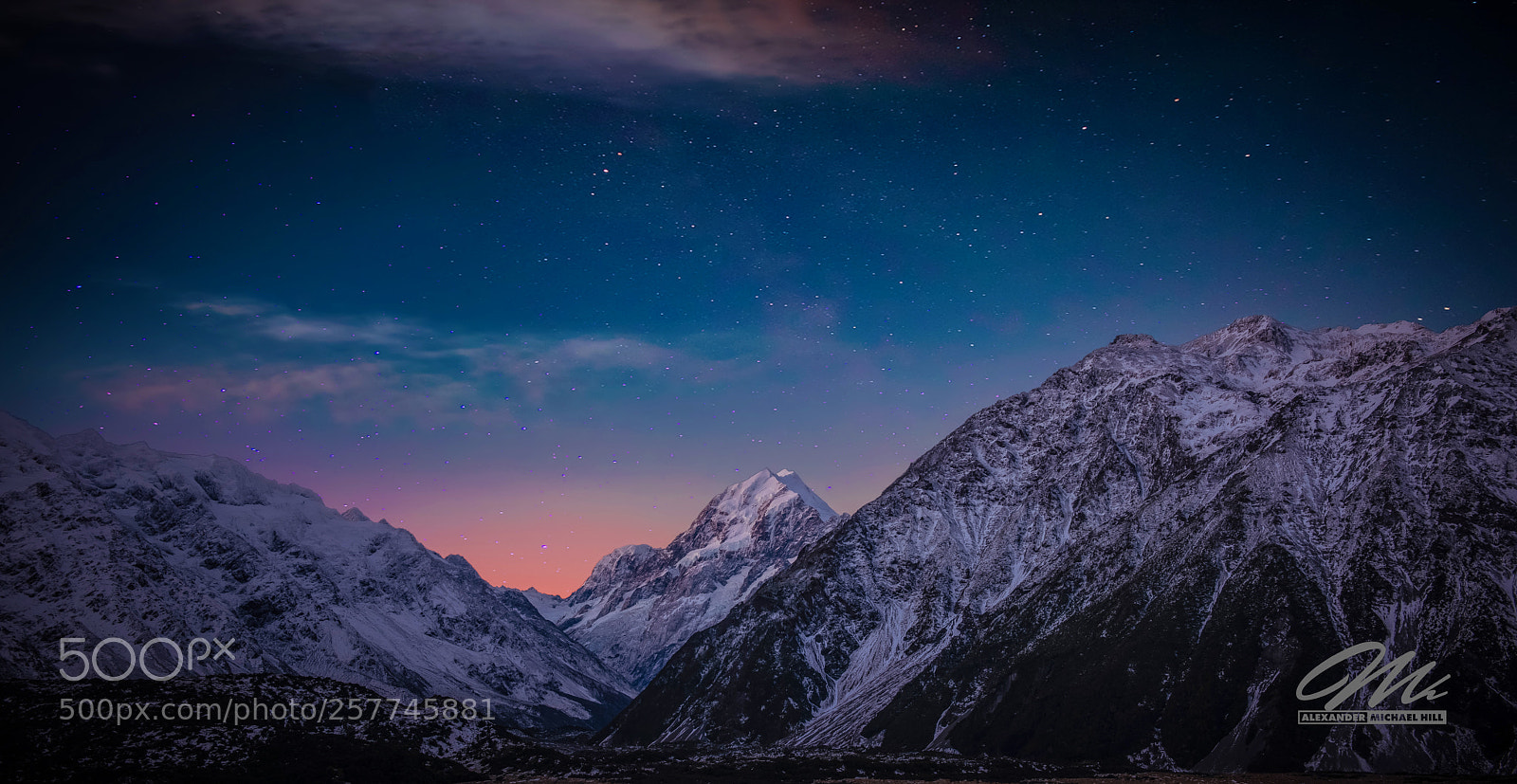 Nikon D810 sample photo. Mt. cook dusk photography