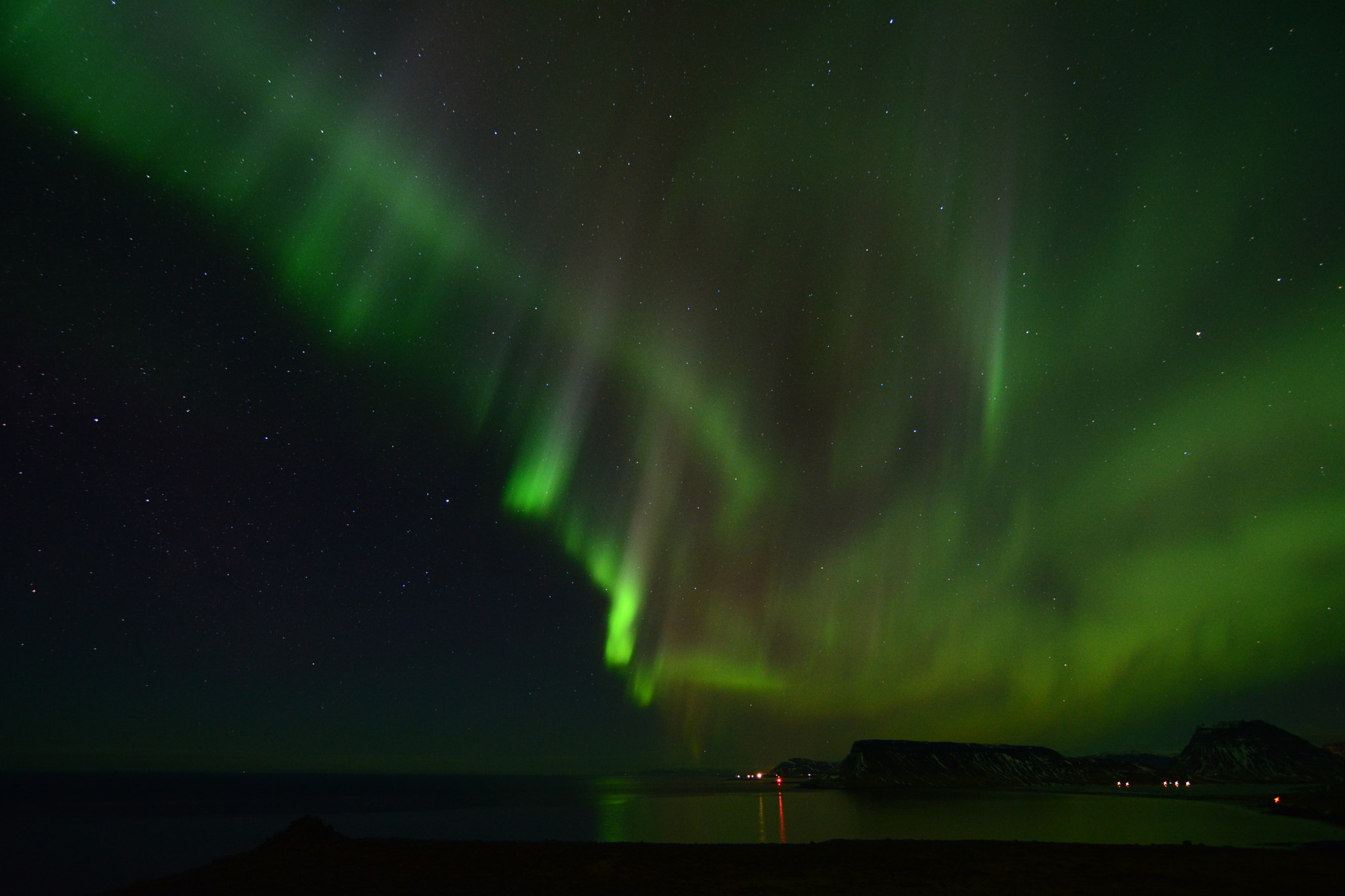 Nikon D7100 sample photo. Northern lights over grundarfjörður photography