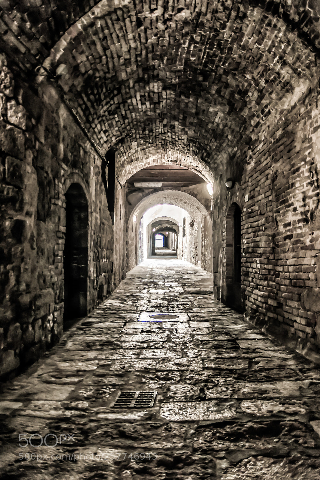 Sony ILCA-77M2 sample photo. Path in a tunnel photography